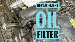 How to replace an oil filter on a 1.6 Hdi 68kW PSA Citroen Peugeot engine. do it yourself