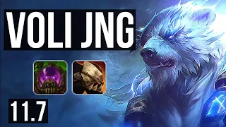 VOLIBEAR vs GRAGAS (JUNGLE) | 5/1/9, 66% winrate | BR Master | v11.7