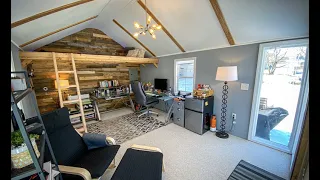 I converted a shed into an office!