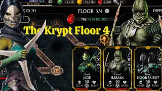 Lizard Team in Elder Krypt Mode MK Mobile | Baraka , Jade & Noob Saibot