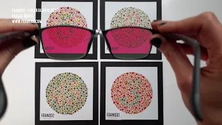 Casual Color Blind Glasses FRANQOZ | Unboxing video and Ishihara Test | Color Blindness