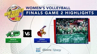 NCAA Women’s Volleyball Benilde vs. Letran (Finals Game 2 Highlights) | NCAA Season 99