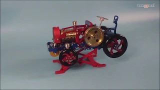 SaiHu SH-08 Vacuum Fire Stirling Tractor Engine Aluminum Alloy Model Toy - Banggood.com