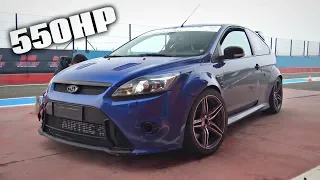 What It's Like To Drive a 550HP FWD Ford Focus RS MK2 @ Track! - AMAZING 5-Cylinder Turbo Sounds!