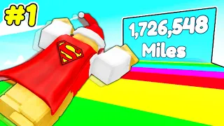 Roblox Fly Race, BUT I'm a Super Hero!
