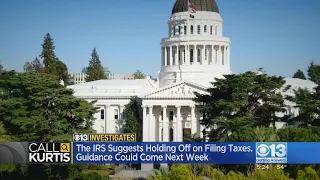 IRS suggests Californians hold off on filing taxes over gas tax rebate question