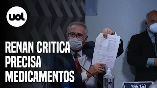 Renan Calheiros ataca Precisa Medicamentos e aponta má intenção de Bolsonaro