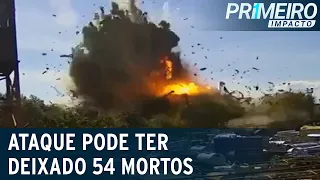 Veja momento em que míssil russo atinge shopping na Ucrânia | Primeiro Impacto (30/06/22)