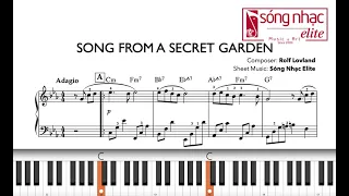 SONG FROM A SECRET GARDEN | Sóng Nhạc Elite (Piano tutorial + sheet)