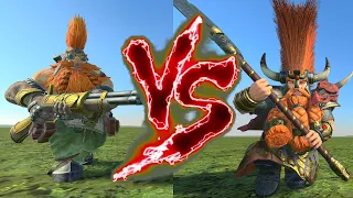 Malakai Makaisson VS Ungrim Ironfist. Total War Warhammer 3