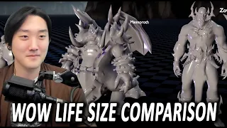 Savix Reacts to World of Warcraft Size Comparison - Realistic