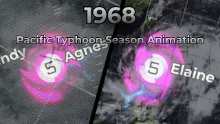 1968 Pacific Typhoon Season Animation