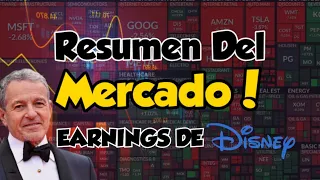 Earnings de Disney! Mercados Cierran a la Baja Antes de Datos de INFLACIÓN