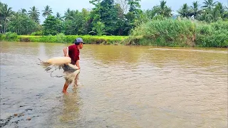 NETTING FOR FISHES DURING HEAVY RAIN.‼️ Amazing fishing nets