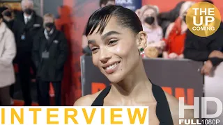 Zoë Kravitz interview at The Batman premiere in London