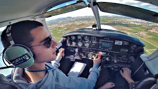 Piper PA28 Cherokee | Touch and Go & Landing at LCA Intl Airport | GoPro Cockpit View | ATC Comms