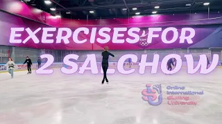 Best Exercises for Double Salchow #figureskating #iceskating  #skatinguniversity #skatingcoach