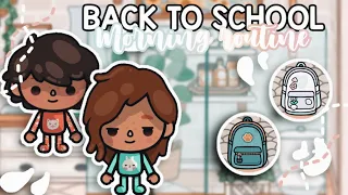 BACK TO SCHOOL MORNING ROUTINE!!!||🧐💖|| toca boca life roleplay || *with voice*||