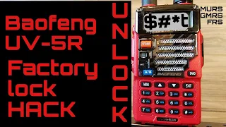 Baofeng UV-5R UNLOCK MURS GMRS FRS FREQUENCIES