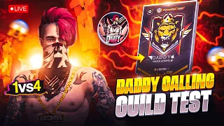 DADDYCALLING GUILD TEST ON LIVE 1V4  #freefire #live