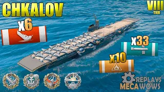 AirCarrier Chkalov 6 Kills & 197K Damage | World of Warships