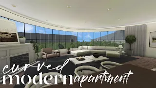 Bloxburg | Curved Modern Penthouse Apartment | 250k | House Build