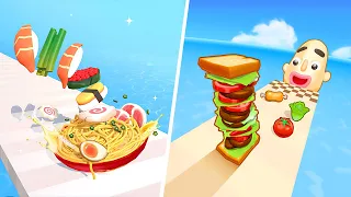 Noodle Run | Sandwich Runner - All Level Gameplay Android,iOS - NEW BIG APK UPDATE