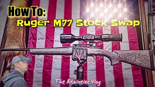 How To: Ruger M77 MKII Rifle Stock Swap - Hogue O.M. Series Install - Thermal Night Hunting Rig