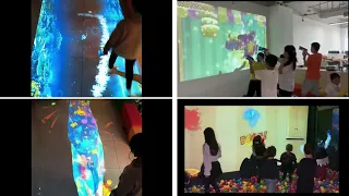 OWAY interactive projection floor and wall games ocean throwing ball #device #interactivestreamer