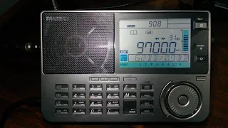 RNZI Radio New Zealand International/Sangean ATS-909X2 performance demo short wave radio