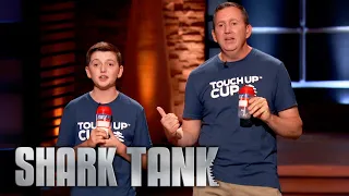 Shark Tank US | Father and Son Duo Pitch Their 'Touch Up Cup'