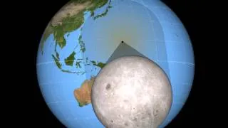 Path of March 2016 Total Solar Eclipse (Animation)