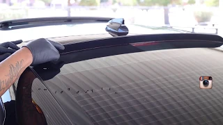 How to Install rear window spoiler, DIY