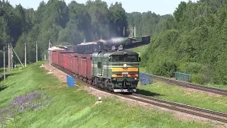 Тепловоз 2ТЭ10У-0068 близ ст. Богушевская / 2TE10U-0068 near Bahušeusk station