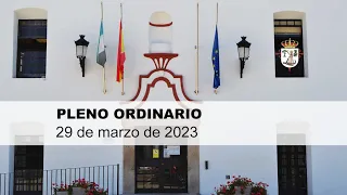 Pleno ordinario 29 de marzo de 2023