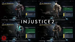 Injustice 2: All Epic Gear Sets for Bane! (1080P/60FPS)