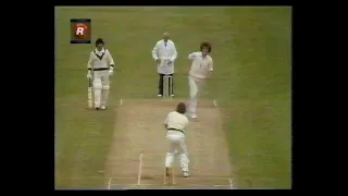 BOB WILLIS 7-78 ENGLAND v AUSTRALIA 1st TEST MATCH DAYS 3 & 4 LORD'S JUNE 18 & 20 1977