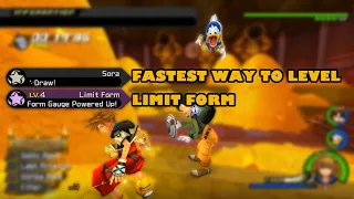 Fastest way to level Limit Form in Kingdom Hearts 2 Final Mix