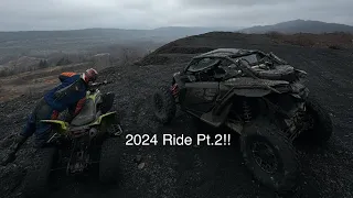 New Years Day Ride 2024 | Can Am x3 Turbo RR |Raptor 700R | Locust Gap Pt.2