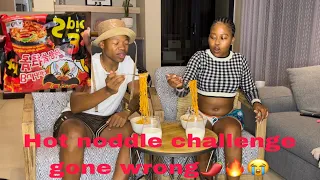 Hot noodle challenge with my boyfriend *GONE WRONG*😭🔥🌶️