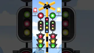 【 踏切アニメ 】踏切アニメーション 奇妙な音の合体信号 Railroad Crossing Animation Strange Sound Combination Signal