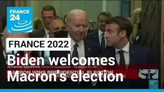 Biden says will cooperate with re-elected Macron in 'defending democracy' • FRANCE 24 English