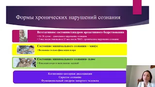 Кондратьева Е.С.  Оценка восприятия боли у пациентов с хроническим нарушением сознания