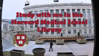 🪟🏫 Study with me or people watch from Harvard Medical School Countway Medical Library [4K]