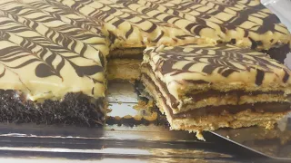 كيكة البسكويت الباردة في اقل من 10 دقائق بدون بيض بدون زبدة و الطعم خيالي  cool cake without oven