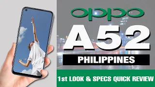 Oppo A52 l 1st Look and Specs Quick Review l Features and Price l Officially Released