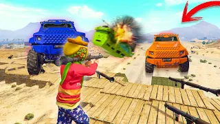 RPG vs COCHES BLINDADOS! EL SUELO SE ROMPE!! - GTA V ONLINE