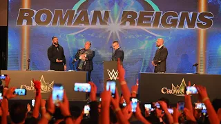 Roman Reigns Entrance At Crown Jewel Press Conference:4 November 2022.