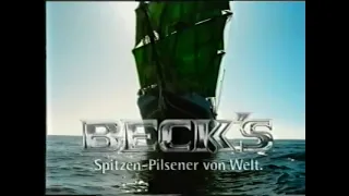 Becks Bier Pilsener Werbung 1998