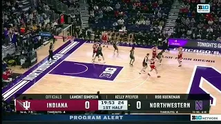 Halftime Highlights: Indiana at Northwestern | Big Ten Basketball | Feb. 8, 2022